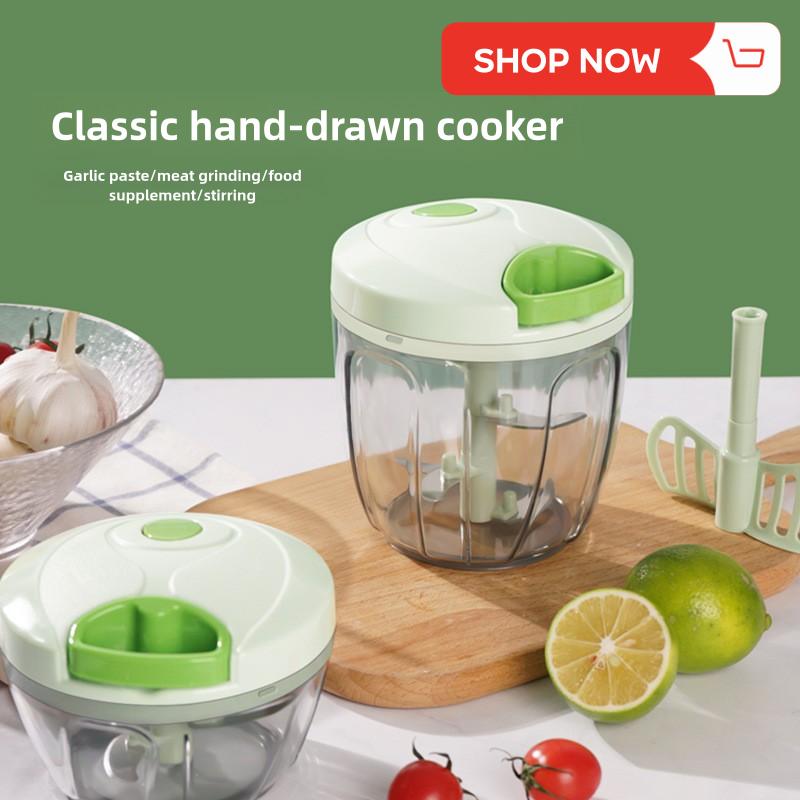 Household Manual Pull Garlic Masher Onion Ginger Garlic Seasoning Garlic Press Garlic Masher Meshed Garlic Device Pumpkin Mashed Potatoes Baby Complementary Food Mixer 1