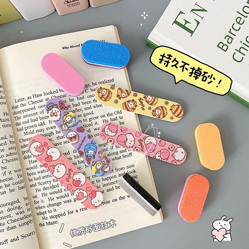 Dũa móng tay mini 9cm họa tiết màu sắc dễ thương hỗ trợ làm móng, tiện mang du lịch va ngoài phố 3