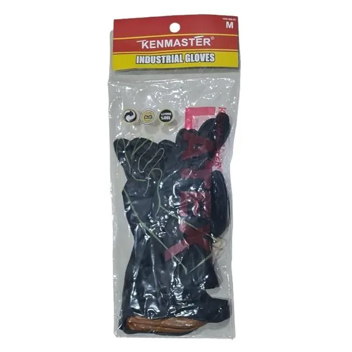 Kenmaster Sarung Tangan karet hitam - Sarung Tangan Hitam