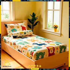 Bs Home Decore - Sprei Set New Motif Ukuran 100x200cmAnak Motif Karakter