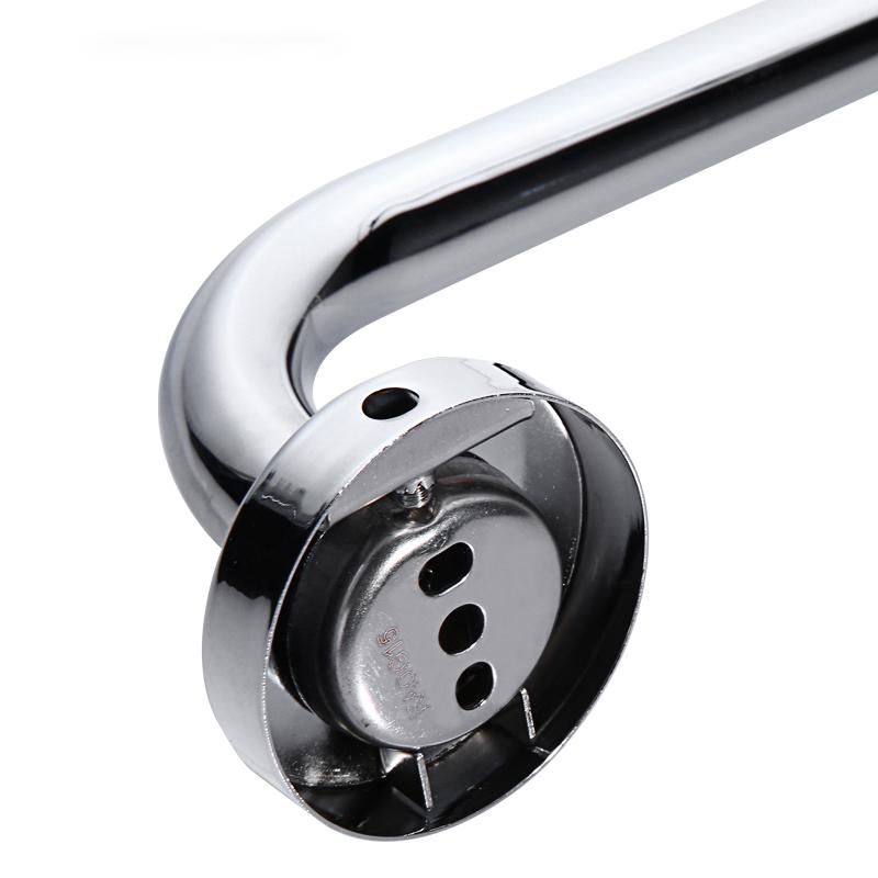 90CM/95CM/115CM STAINLESS STEEL WALL-MOUNTED SINGLE TOWEL BAR HOLDER SINGLE RAIL POLE 7