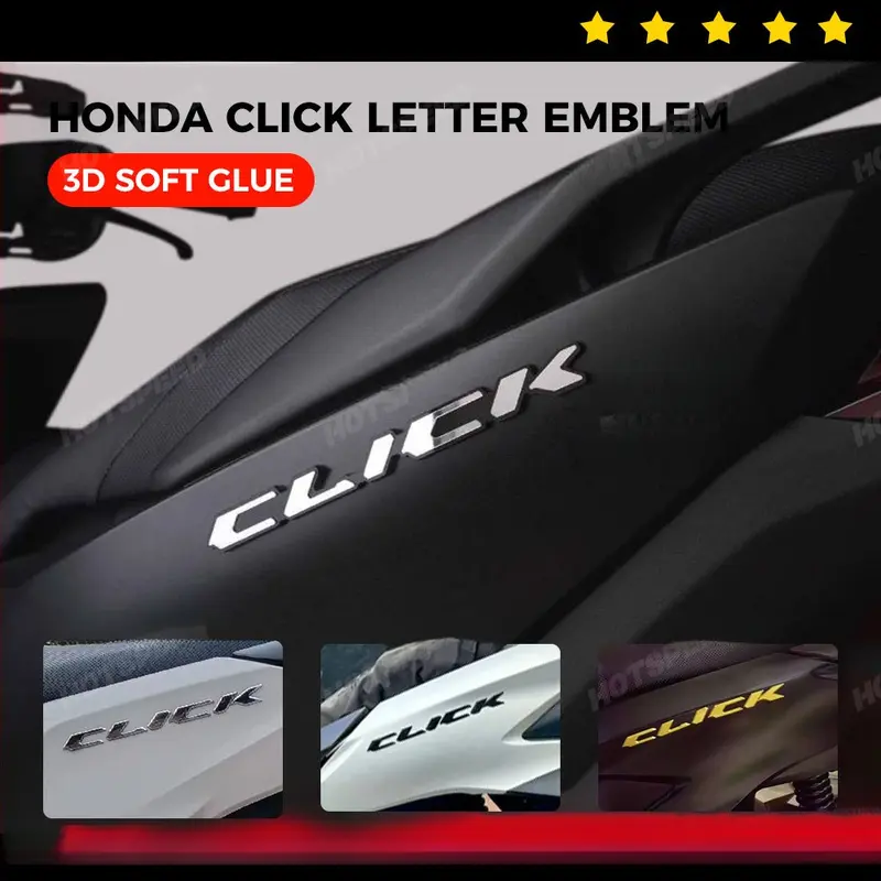 Pro_Bikery Gold 3D Soft Vinyl Emblem Decals For Suzuki - 2x Glossy Fairing/Fender Stickers