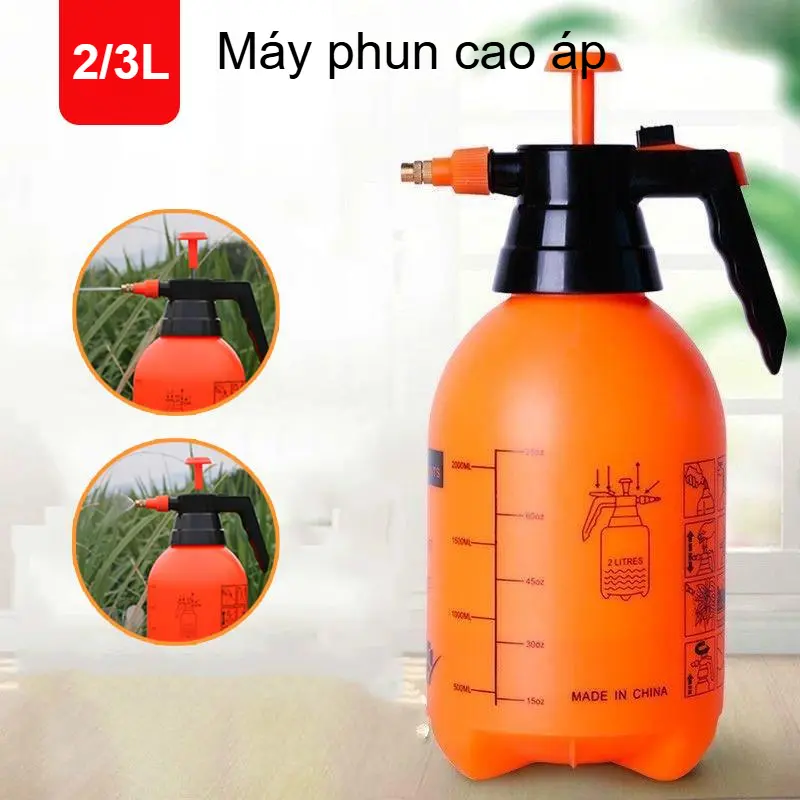 【2L/3L】Bình xịt tưới cây, Bình xịt áp suất cao, Có thể treo được cất giữ tiện lợi