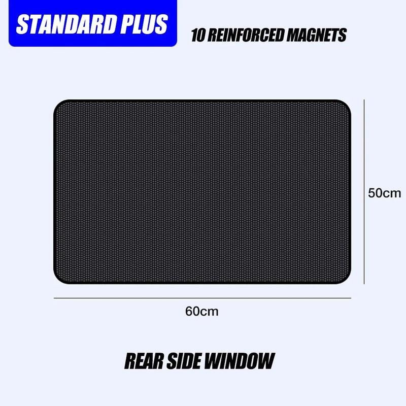 Product Introduction of Car 5D Magnetic Mesh Sunshade Heat Insulation Strong Magnetic Adsorption Type Sunscreen Covers Car Side Window Blackout Curtains 14