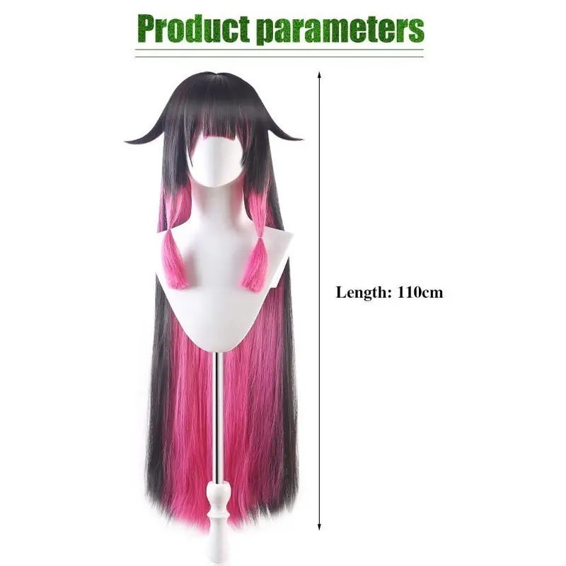 Wig Columbina Cosplay Genshin Impact 105cm untuk Dewasa dan Anak-anak Populer 1