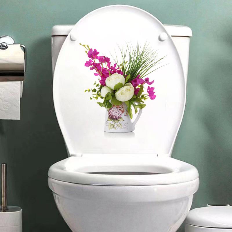 Product Introduction of Bathroom Toilet Seat Wall Sticker Self-Adhesive Removable Bathroom Wall Sticker DIY Decals WC Toilet Lid Decorations 9