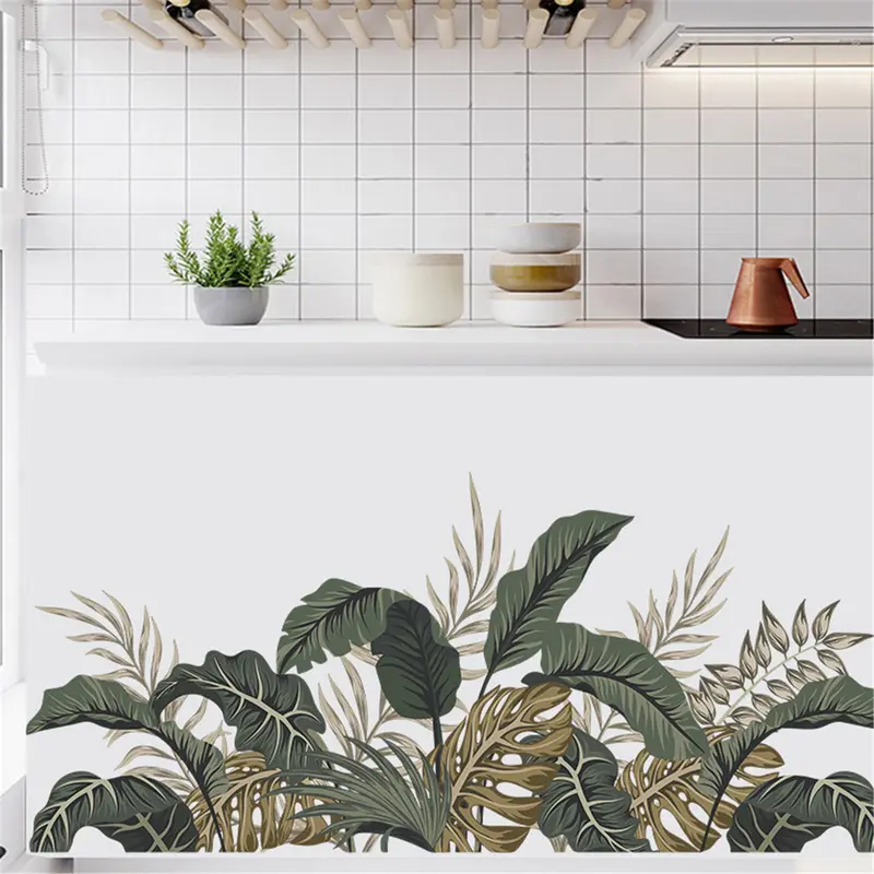 Miếng Dán Tự Làm Hình Hoa Cây Gavinty Đề Can Tự Dính Trang Trí Tường Phòng Ngủ Phòng Khách 3