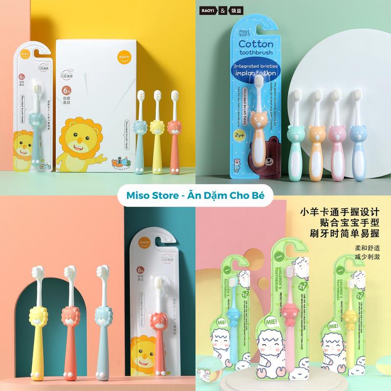 Bàn Chải Đánh Răng Lông Mềm Cho Bé Từ 2-10 Tuổi Hình Động Vật 1