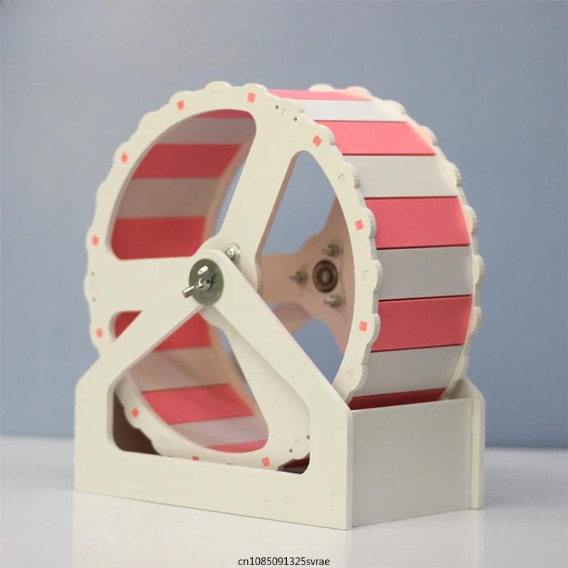 Product Introduction of Pet Hamster Sport Wheel Hamster Running Wheel Hamster Disc Exercise Wheel with Stand Funny Running Disc Toy Wheel for Hamster 5