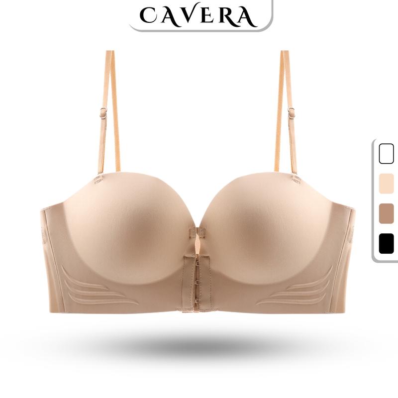 Áo Ngực Nữ Su Không Gọng Đệm Mút Dày Đẩy Ngực Tạo Khe Gợi Cảm , Áo Lót Dây Tháo Rời Sexy Cài Trước Tiện Lợi CAVERA A806 có thể giặt máy lưng áo lót Bra