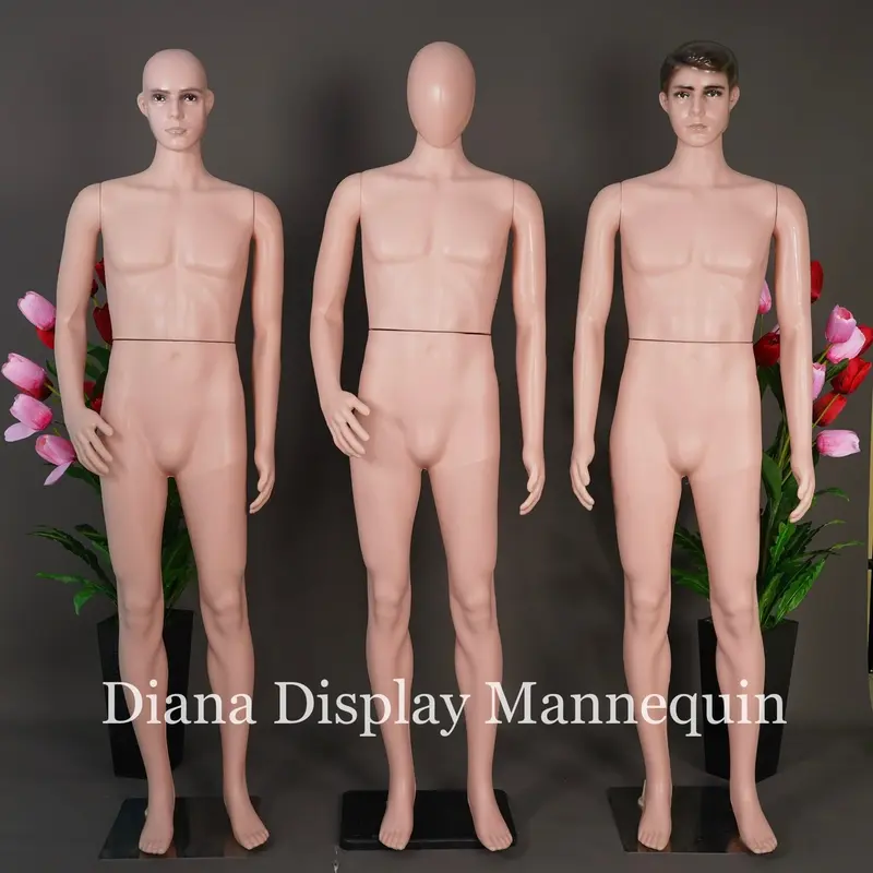 PATUNG MANEKIN BAJU FULLBODY PRIA DEWASA PLASTIK KOMPLIT DENGAN PLAT PLASTIK ATAU BESI 2