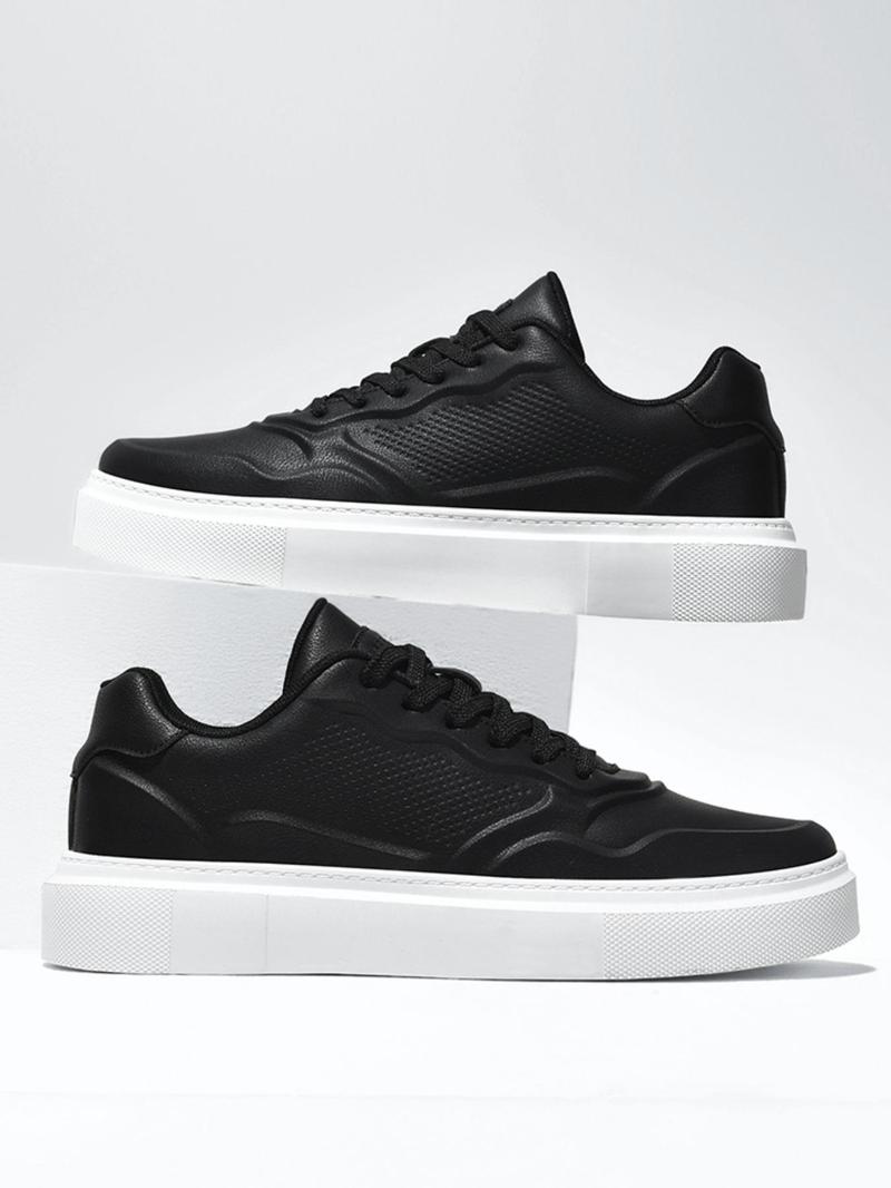 Product Introduction of Men's Fashionable Lace Up Low Top Sneakers, Casual Comfortable Breathable Skate Shoes, Male All-match Round Toe Sports Shoes for Daily Wear 1