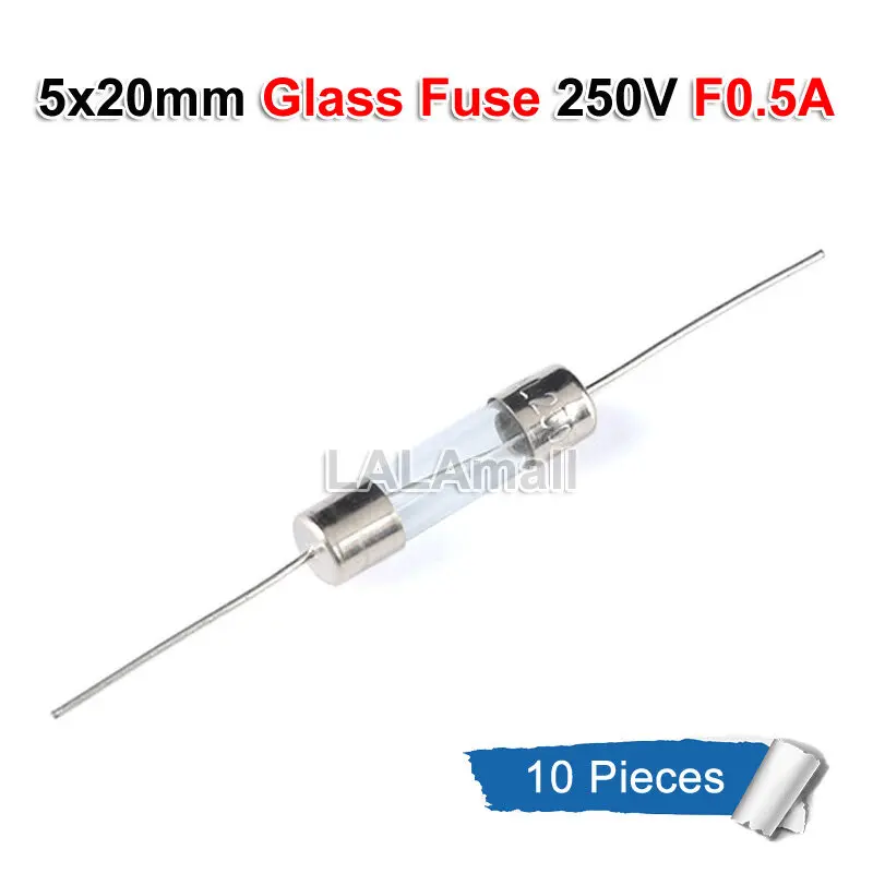 10pcs 5x20mm Glass Fuse With Pins 5*20mm Fast Blow Fuse 250V - TikTok ...