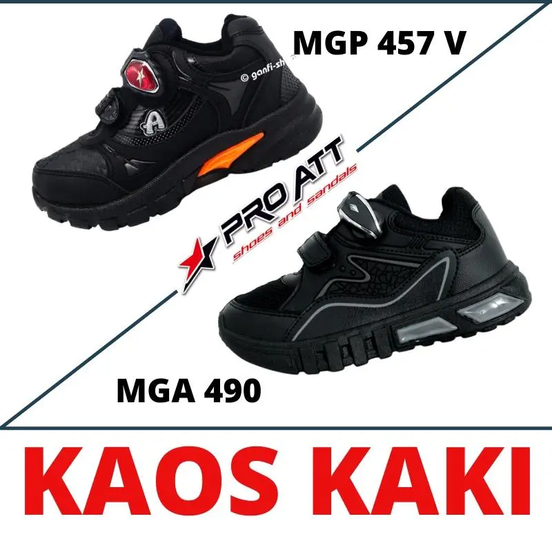 Pro ATT MGP 457 Sepatu Sekolah Fashion Anak Laki Laki Warna Hitam