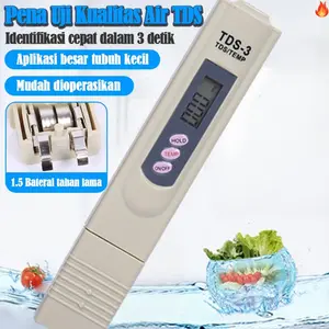 Penganalisis kualitas air TDS Pena uji air TDS-3 instrumen konduktivitas detektor kualitas air air minum / pengujian pemurnian air laboratorium rumah penting