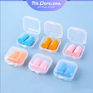 Earplugs Penutup Telinga Foam Tidur Peredam Suara Nyaman/Silicone Earplugs Noise Reduction Sleeping Earplugs-Ms.Pepeleria