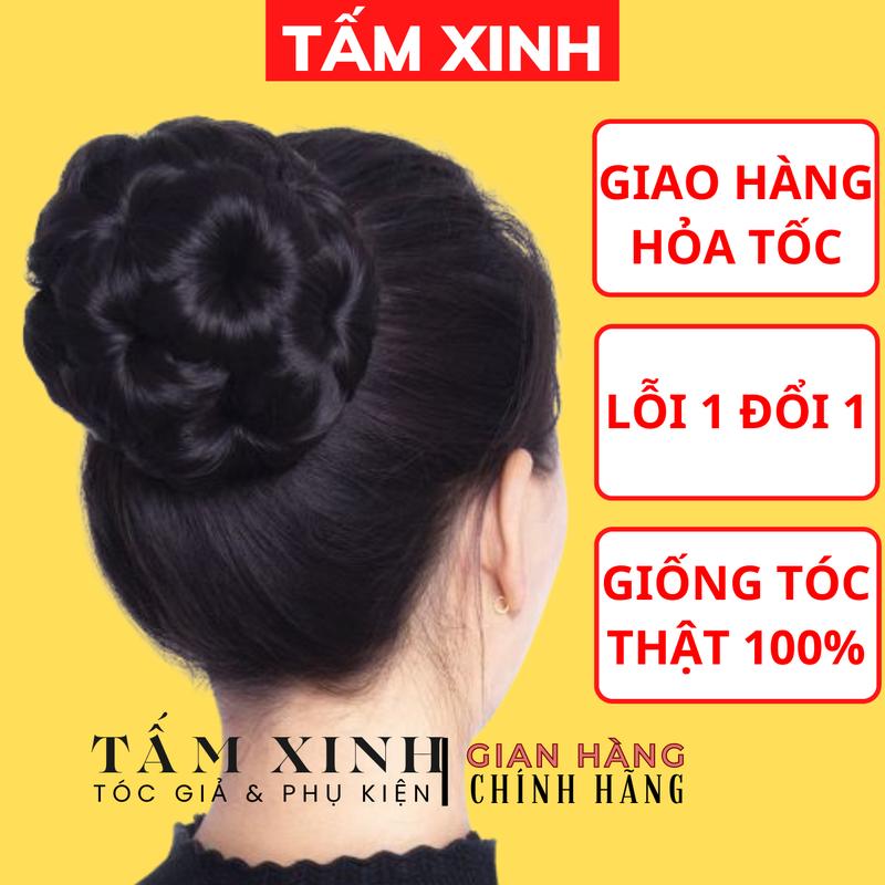 Búi tóc giả trung niên không đá