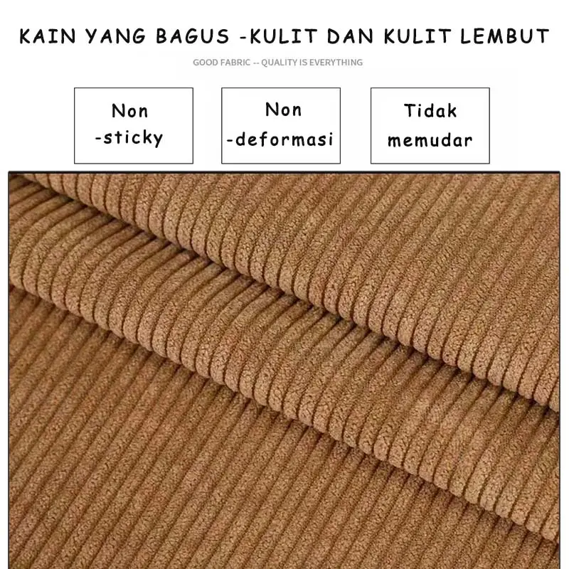 Celana Corduroy Panjang unisex celana korduroy pria korean style baggy pants coklat retro celana kulot pria oversize cordutoy Pants celana panjang pria loose pants celana pria keren celana hitam celana kain celana corduroy pria  Remaja Casual Straight 5