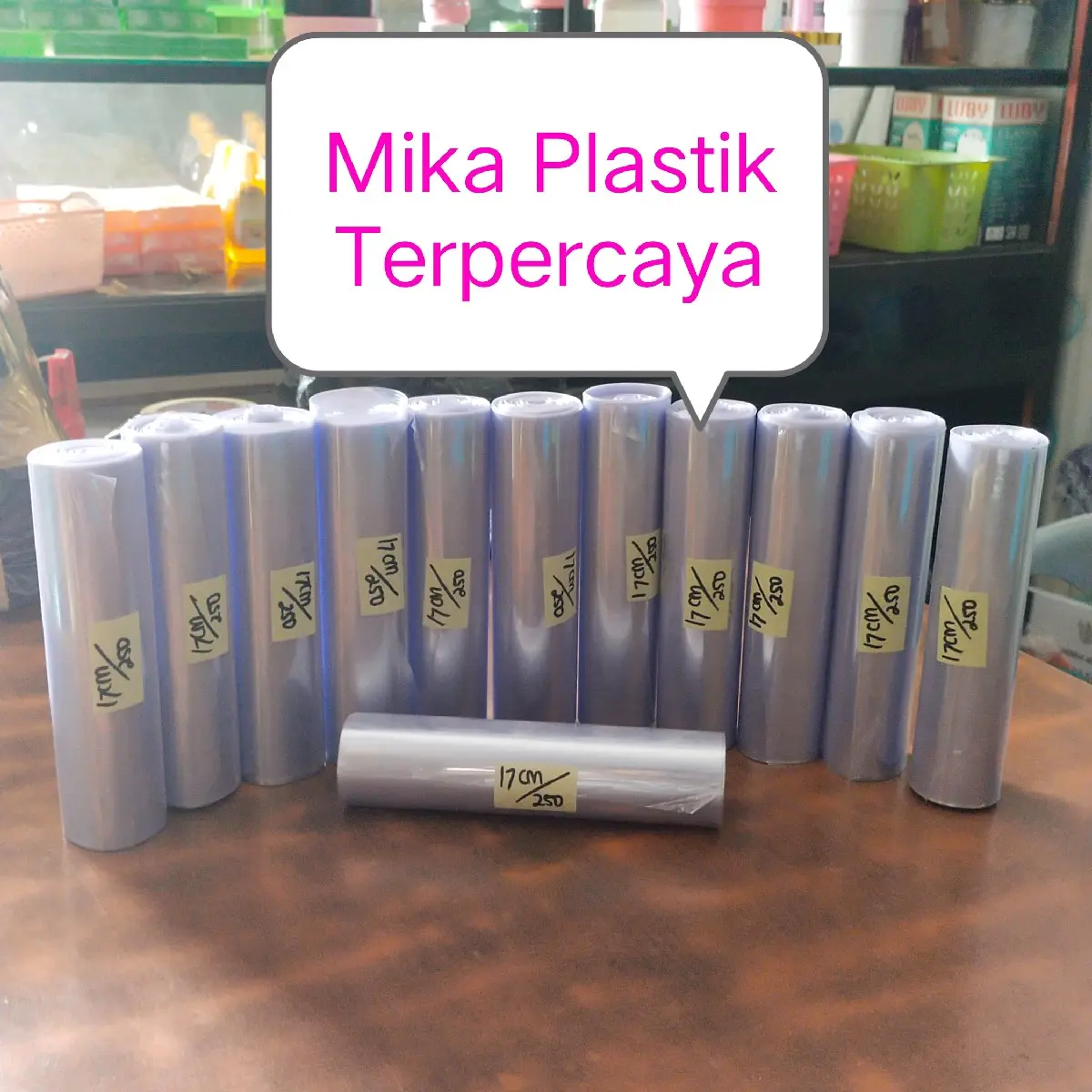 PLASTIK SEGEL ROLL POT LULUR 250 GRAM