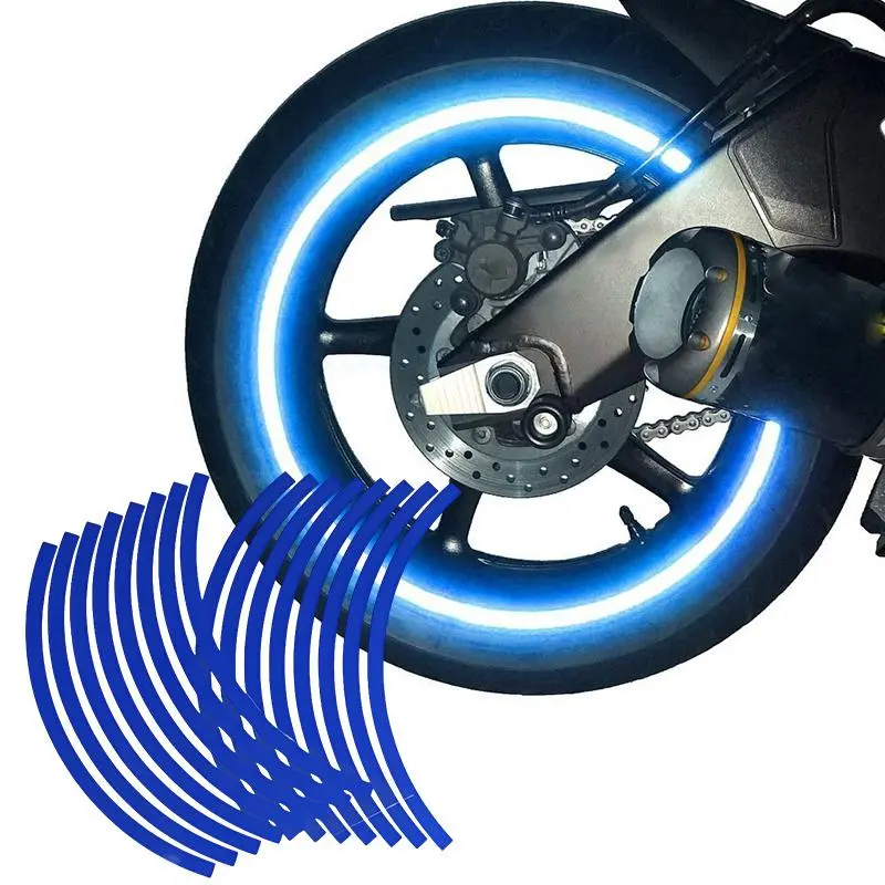 Motorcycle Wheel Hub Reflective Sticker, Motorcycle Wheel Hub Tire Sticker, Car Decorative Accessories 0