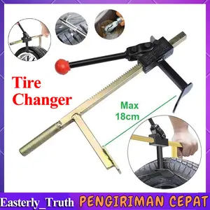 Mesin Pembongkaran Ban Alat Pelepas Ban Mobil Dan Sepeda Motor Tire Changer Operasi Manual Mesin Pengganti Ban Tire Dismantling Machine Vacuum Tire Changer Manual Operation