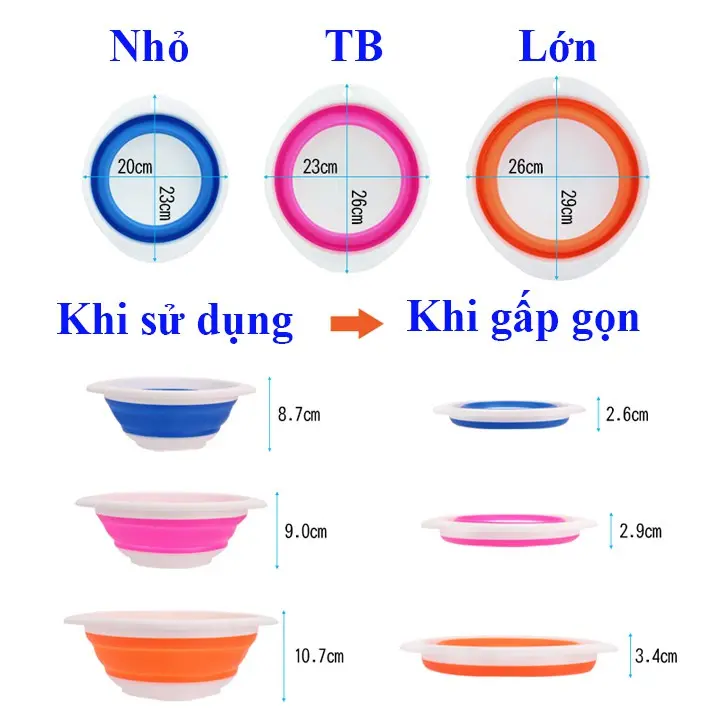 Bát đựng mồi câu cá gấp gọn tiện lợi , khay đựng mồi câu HPK-3 2