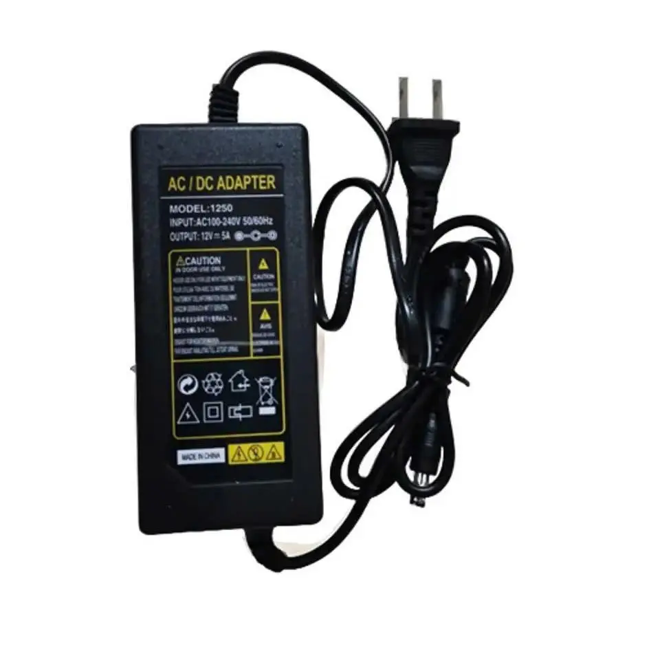 Nguồn 12V 5A adapter (không dùng cho motor) đầu DC 5.5x2.1mm - Bộ chuyển đổi 220VAC sang 12VDC