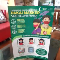 Gambar Poster Pakai Masker Saat Keluar Rumah, poster wajib pakai masker. poster kesehatan laminating glossy dari Sahabat Sejasa Kab. Sleman 3 Tokopedia