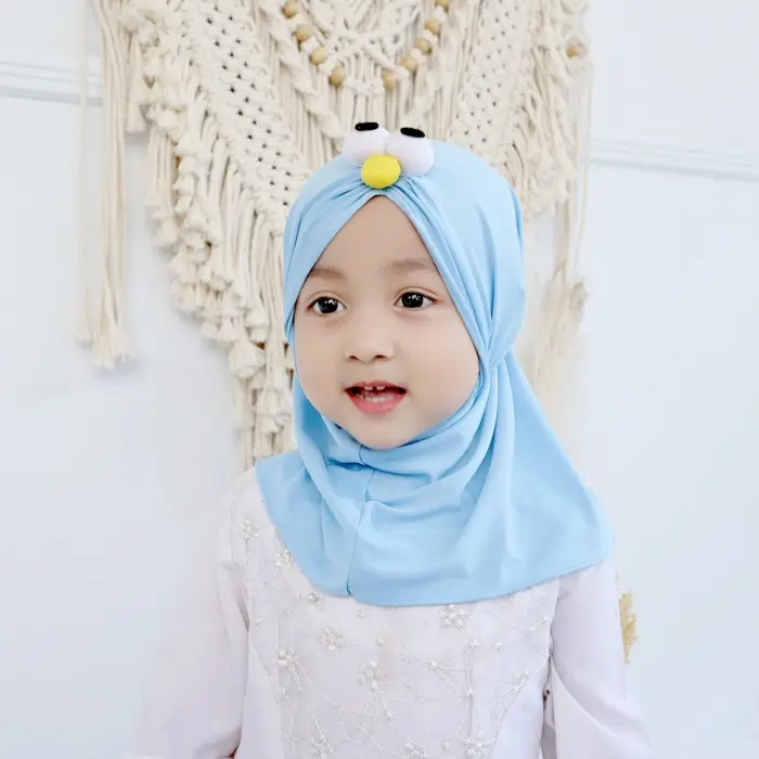 HIJAB ANAK LUCU ELMO KERUDUNG JILBAB ANAK HIJAB ANAK PEREMPUAN 0-3 TH 3