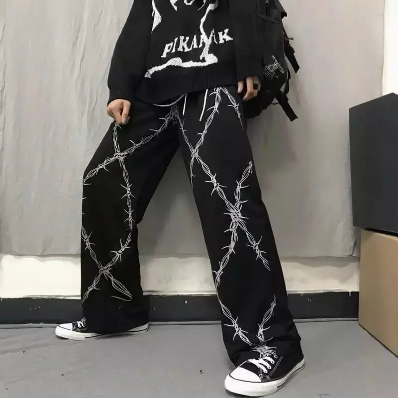 Gothic Pants Wideleg Part II Celana wide leg/Celana Cargo Wanita/Celana Kekinian 1