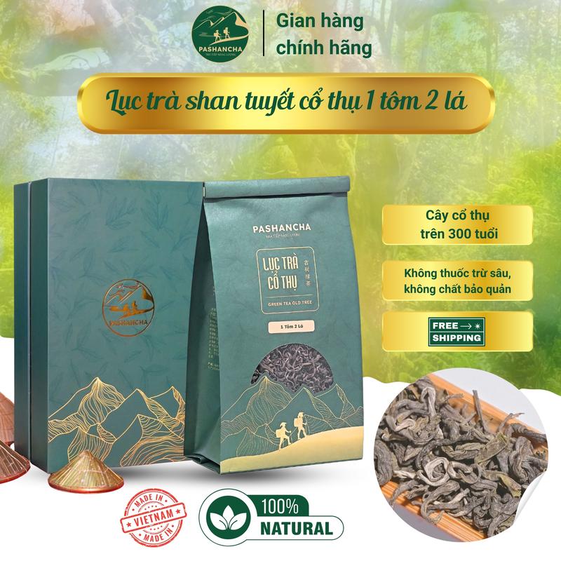Lục trà Shan tuyết cổ thụ Hà Giang ( 1 tôm 2 lá) Nước Trà Tea Chè