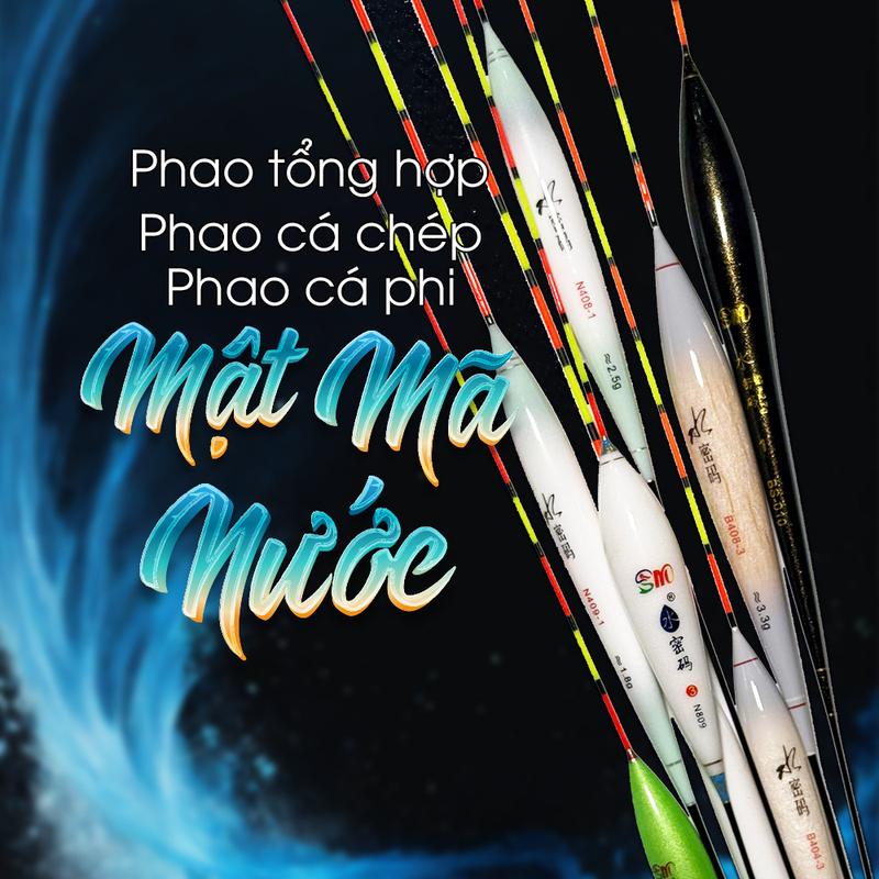 Tổng hợp phao Mật Mã Nước - câu cá tổng hợp - Chuyên câu chép - Chuyên câu rô phi - Câu đài