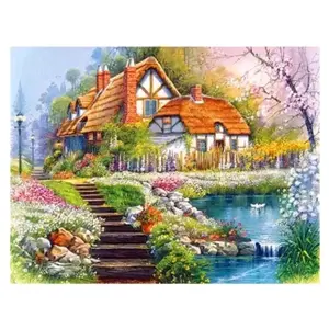 Set Popular DIY diamond painting full of acrylic diamond 5D Lukisan akrilik berlian 5D Populer