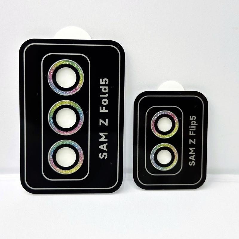 Fashionable Phone Lens Protector, 1 Count Glitter Phone Lens Protective Film, Phone Accessories Compatible with Samsung Z Flip 5 8