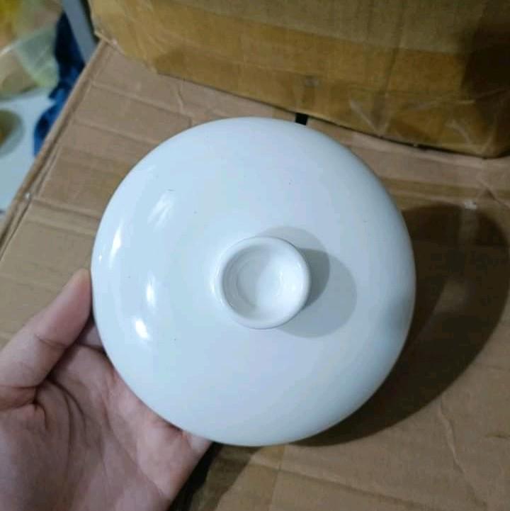 nắp thố sứ 0,8l(phụ kiện nồi bear 0,8l) 0