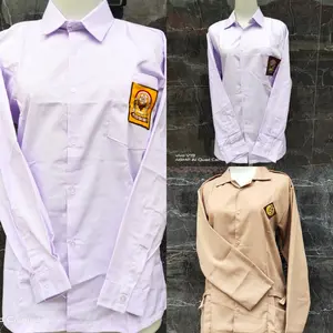 baju sekolah/seragam sekolah SMP/SMA lengan panjang putih dan pramuka Tebal Nyaman