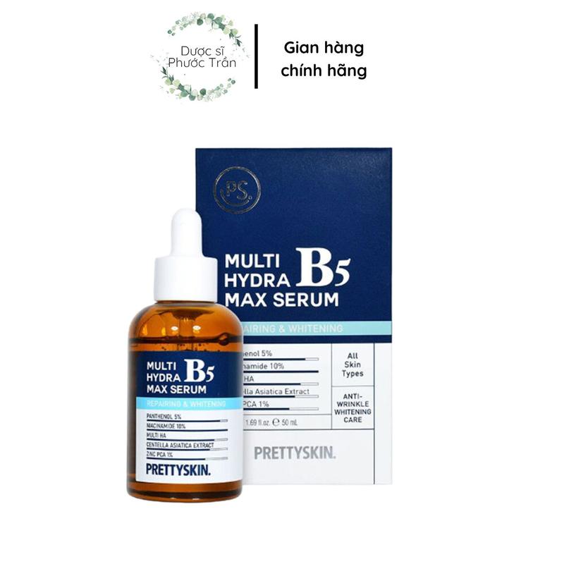Serum B5 Prettyskin cấp ẩm phục hồi dành cho da dầu mụn- chai 50ml 0