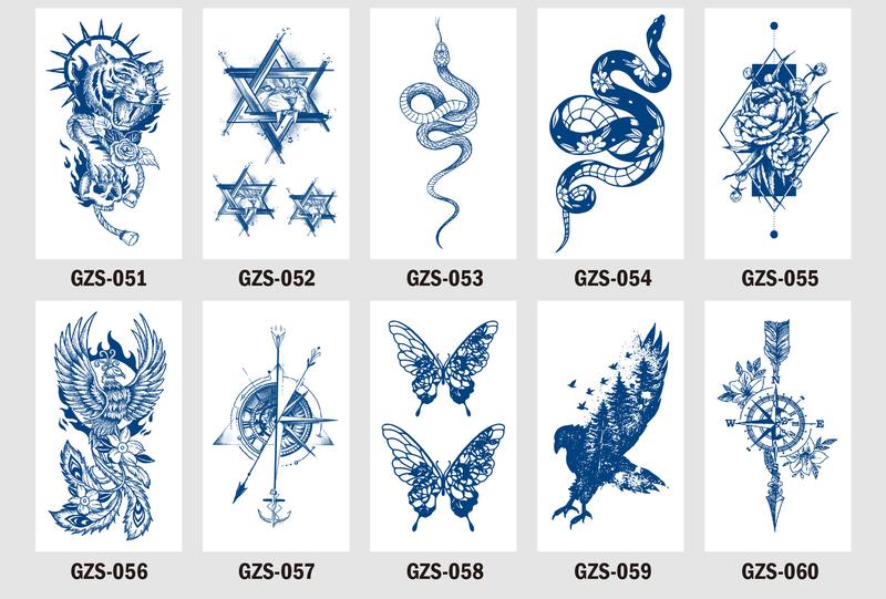 Product Introduction of Herbal Juice Semi-Permanent Temporary Tattoo Stickers Waterproof Long-Lasting Alphabet Fresh Style Tattoos tattoo  sticker  30  days 8
