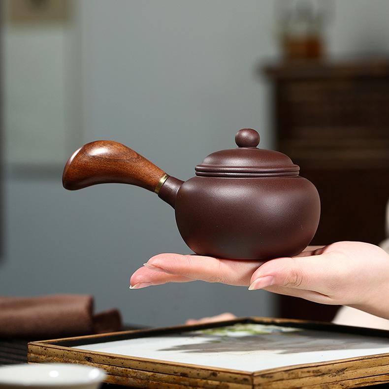 Product Introduction of # Purple Clay Pot# [Lifetime Fidelity] Yixing Purple Clay Pot Pure Handmade Famous Authentic Tea Brewing Size Capacity Yixing Original Yixing Clay Teapot Tea Set Purple Clay Handmade Vintage Tang Yu Pot Household 23