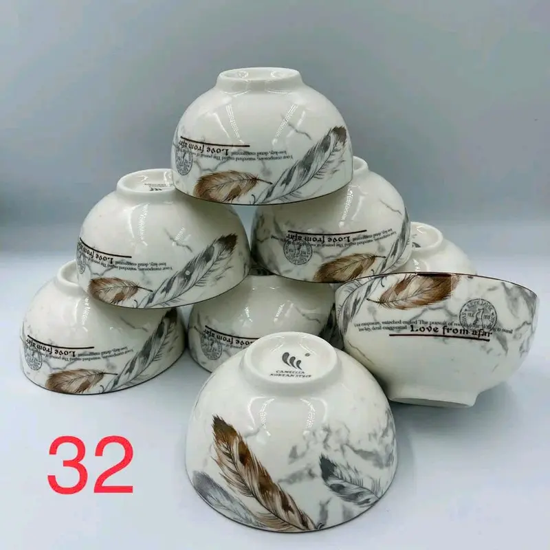 20Chén sứ cao cấp, men sáng bóng loại 1, hoạ tiết sắc nét có nhiều mẫu ạ. 8