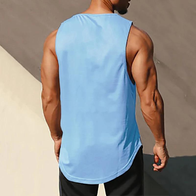 Product Introduction of Summer Gym Tank Top Men Mesh Clothing Quick Dry Bodybuilding Sleeveless T Shirt Fitness Singlets Basketball Sports Muscle Vest 14