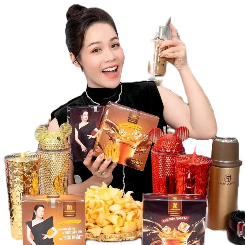 2 Hộp 2 vị 1 Nấm Linh Chi & 1 Đông Trùng Hạ Thảo cà phê Nhật Kim Anh Laura cafe coffee hoà tan caphe sữa đậm vị đông trùng và nấm cà phê hòa tan nuoc ngot nescafe white