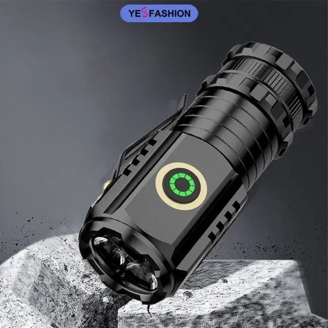 Đèn pin mini siêu nhỏ gọn, siêu sáng X-Balog 350X cường độ sáng 2000 lumen, cổng sạc Type C 6
