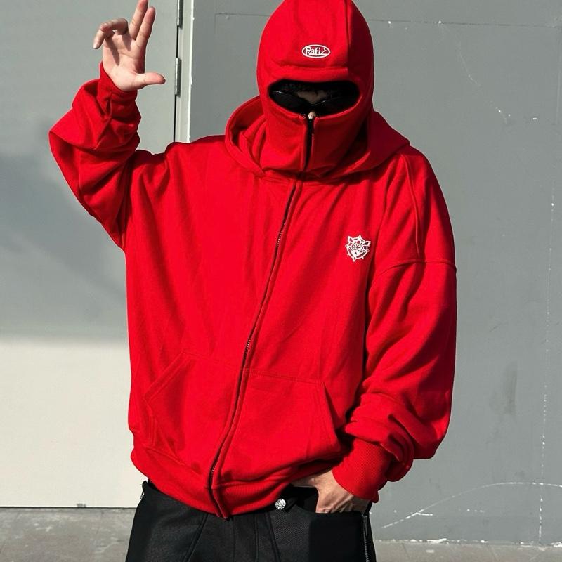 [ NEW ARRIVAL ] Áo Khoác Zip HOODIE BLACLAVA Ninja chống nắng Thêu Logo Fa Nỉ Cua 380gms Dáng Boxy Nam Nữ Unisex 4