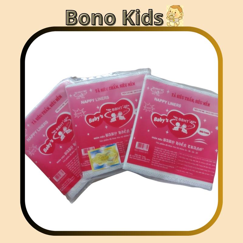  Miếng lót cho bé tấm lót phân su sơ sinh tã giấy Hiền Trang chống thấm - 1 set 10 cái 