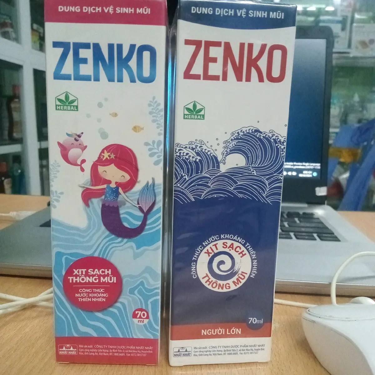 xịt muối biển Zenko nhất nhất thông sạch mũi