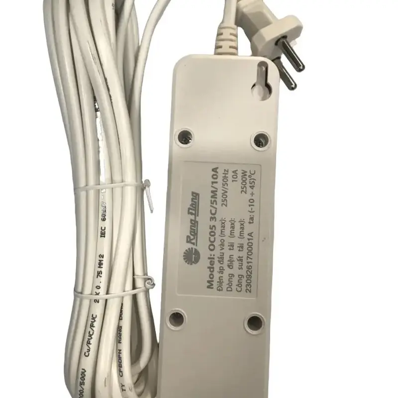 Ổ cắm đa năng OC05 3C/5M/10A dây dài 5 mét 3