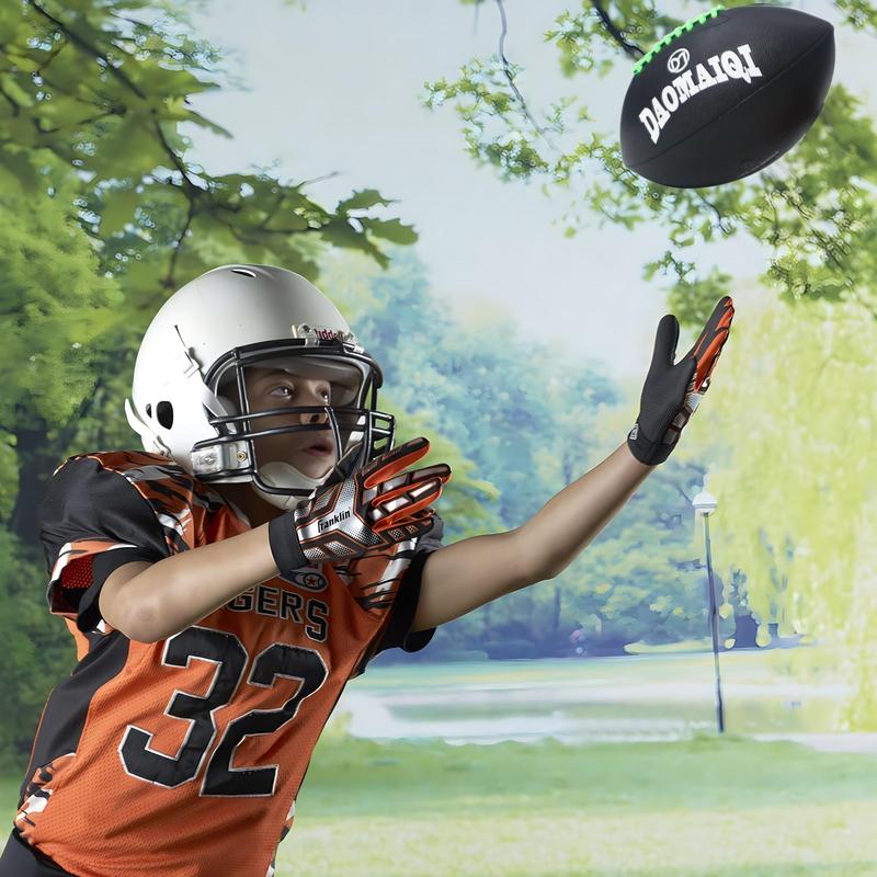 American Football, 1 Count Standard Professional Match Rugby Ball, Hygroscopic PU Leather Classical Football, Ball Sports Equipment for Adults 4