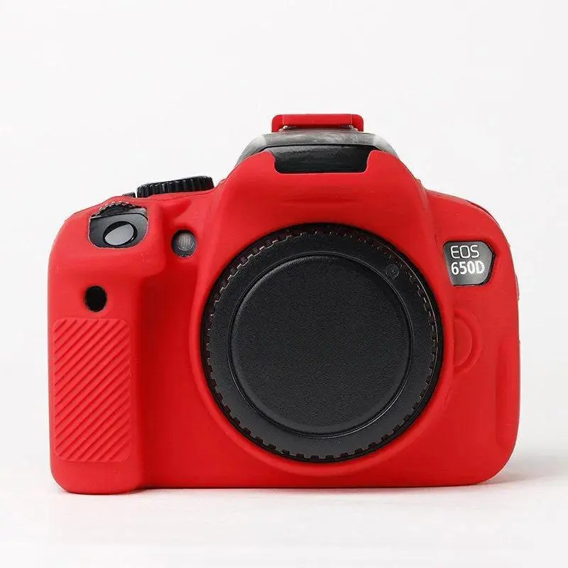 Vỏ bảo vệ hộp đựng máy ảnh bằng silicon, dành cho Canon EOS 600D, 650D, 700D, Kiss X5i, X6i, X7i, Rebel T3i, T4i, T5i 0
