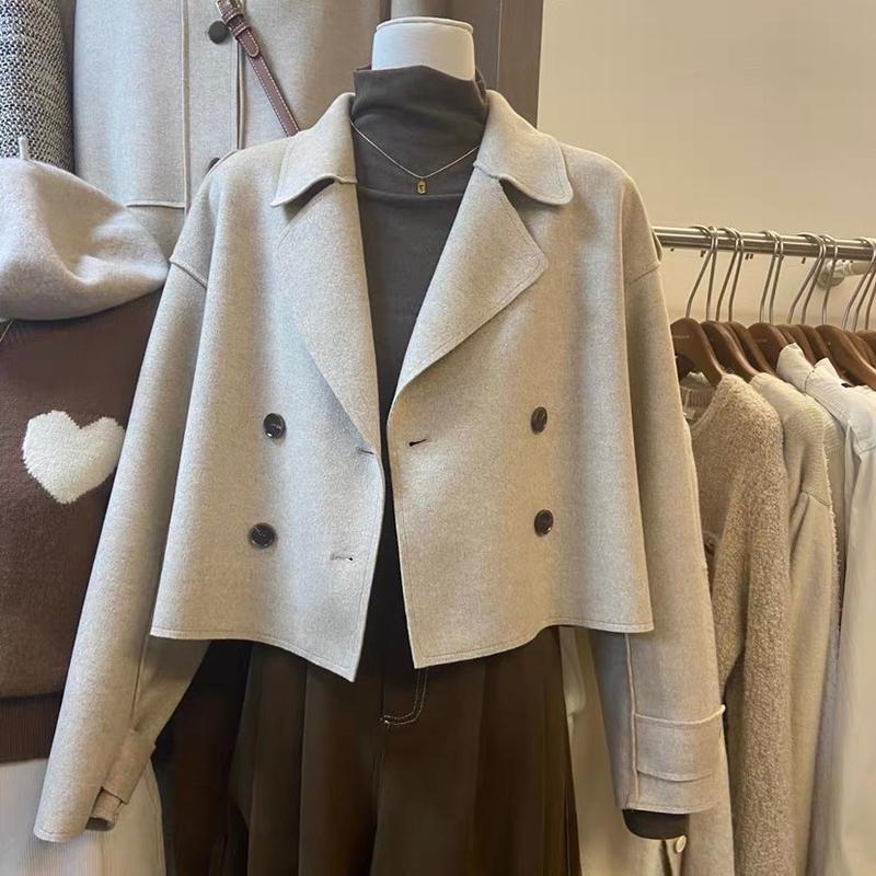 ÁO DẠ ÉP NGẮN 1 LỚP CỔ BẺ TW2( có móc và túi)